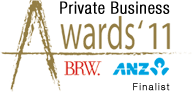 Award logo for winning Private Business Awards for 2011